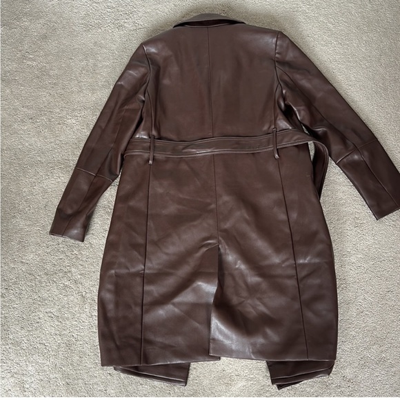 Banana Republic Leather Coat - Picture 3 of 4
